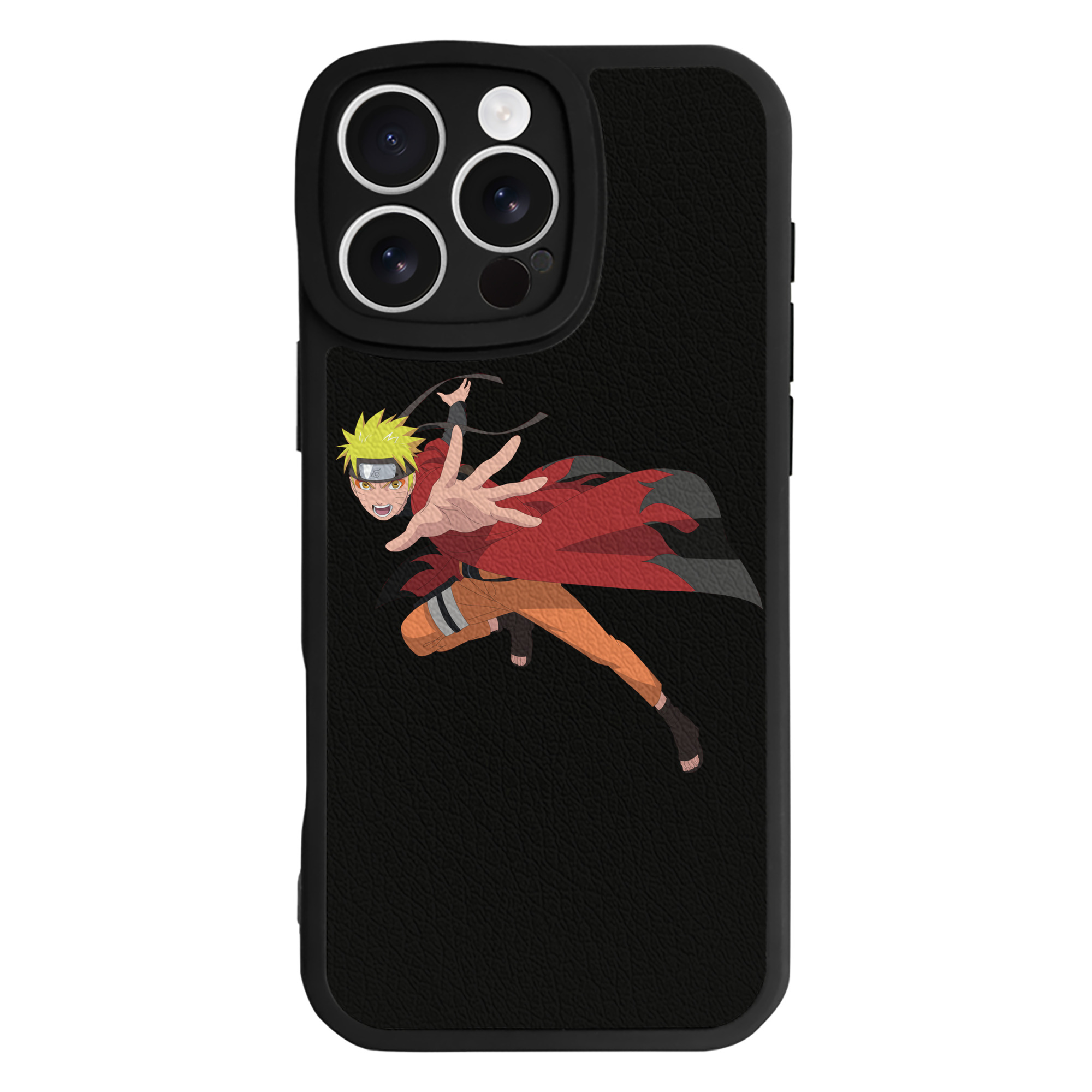 （画像用） NARUTO -ナルト- うずまき ナルト Uzumaki Naruto 【iPhone 16シリーズ対応】シリコンスマホケース（レザー調） 材質：シリコン